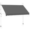 vidaXL Auvent manuel r&eacute;tractable 350 cm Anthracite