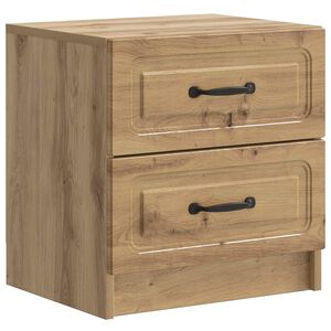 vidaXL Cabinet de chevet Ch&ecirc;ne artisanal 43 x 34,5 x 44,5 cm