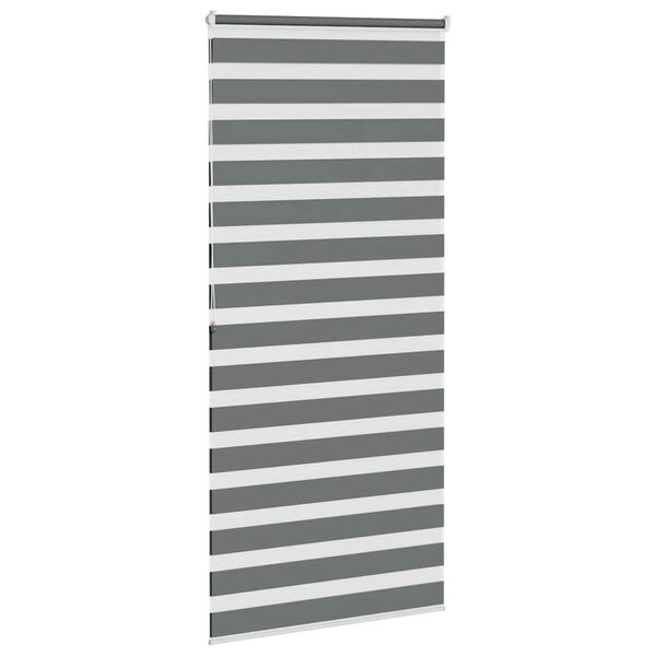 vidaXL Store z&egrave;bre gris fonc&eacute; largeur du tissu 105,9 cm polyester
