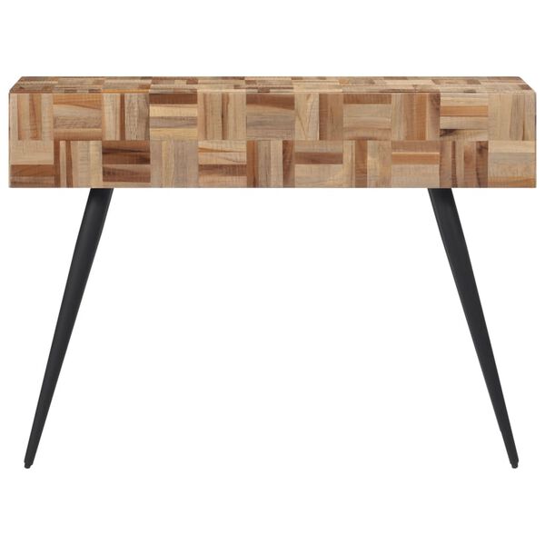 vidaXL Table console 110x34x80 cm teck de r&eacute;cup&eacute;ration massif