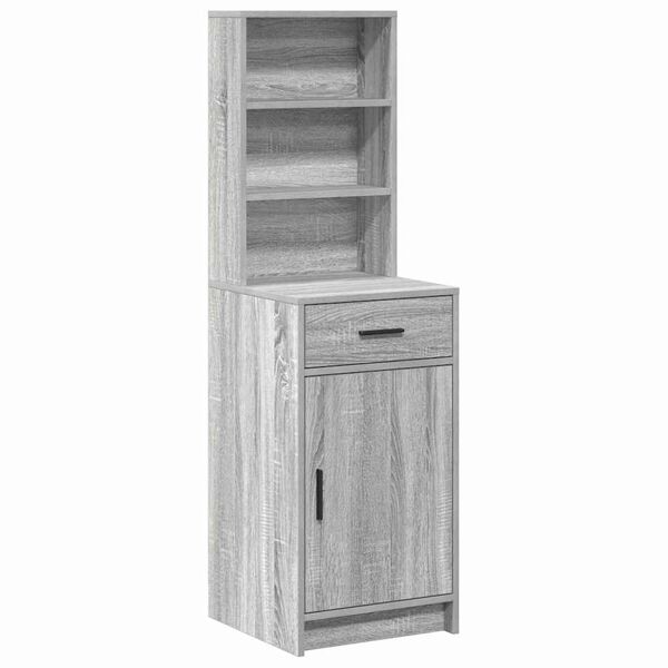 vidaXL Haut Armoire Gris Sonoma 40 x 40,5 x 135 cm Bois d'ing&eacute;nierie
