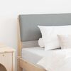 vidaXL Tête de lit capitonnée Gris clair 100 cm Pin massif