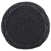 vidaXL Pouf fait &agrave; la main en macram&eacute; Anthracite 45x30 cm Coton