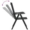 vidaXL Ensemble à manger de jardin 7 pcs noir aluminium