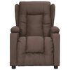 vidaXL Fauteuil de massage Taupe Tissu