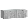 vidaXL Meuble TV mural Sonoma gris 99 x 41 x 30 cm Bois d'ing&eacute;nierie