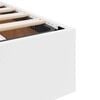 vidaXL Lit avec rangement et matelas avec matelas 2 pcs Blanc Cuir