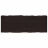 vidaXL Dessus de table bois massif trait&eacute; bordure assortie