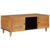 vidaXL Table basse Marron Clair 100 x 54 x 40 cm Bois de mangue massif