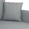 vidaXL Fauteuil Gris clair 60 cm Tissu
