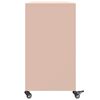 vidaXL Buffet rose 100,5x39x72 cm acier
