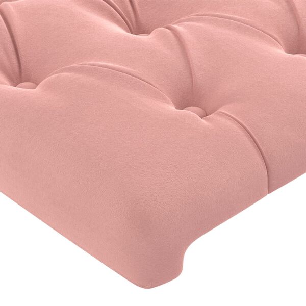vidaXL Têtes de lit 2 pcs Rose 80x7x78/88 cm Velours
