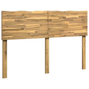 vidaXL T&ecirc;te de lit en bois brut ROSTOCK Blanc 135 cm
