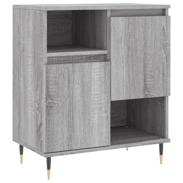 vidaXL Buffet Sonoma gris 60x35x70 cm Bois d'ingénierie