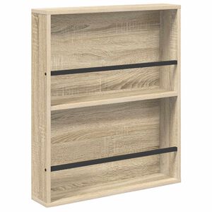 vidaXL &Eacute;tag&egrave;re &agrave; magazines avec &eacute;tag&egrave;re Ch&ecirc;ne Sonoma 60 x 12 x 70 cm