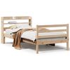vidaXL Cadre de lit avec t&ecirc;te de lit sans matelas 100x200 cm