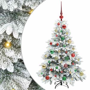 vidaXL Sapin de No&euml;l artificiel avec 150 LED Blanc 120 cm PE et PVC