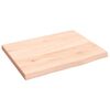vidaXL Comptoir de salle de bain 40x30x2 cm bois massif non trait&eacute;