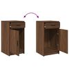 vidaXL Table de Toilette avec tiroir 2 pcs Marron 40 x 41 x 75 cm