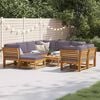 vidaXL Salon de jardin avec coussins 10 pcs bois massif d'acacia