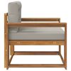 vidaXL Sofa de milieu ext&eacute;rieur Bois d'Acacia Massif Naturel