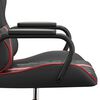 vidaXL Chaise de jeu Noir et rouge Similicuir