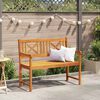vidaXL Banc de jardin Marron 110 x 56 x 90 cm Bois d'Acacia Massif