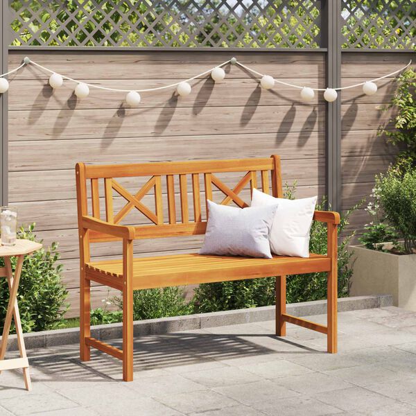 vidaXL Banc de jardin Marron 110 x 56 x 90 cm Bois d'Acacia Massif