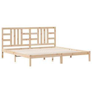 vidaXL Cadre de lit sans matelas 200x200 cm bois massif