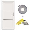vidaXL Porte Frontale Blanc 108 x 208 cm PVC