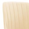 vidaXL Chaises &agrave; manger lot de 6 cr&egrave;me velours