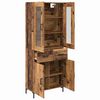 vidaXL Haut Armoire avec tiroir 2 pcs Bois ancien Bois d'ing&eacute;nierie