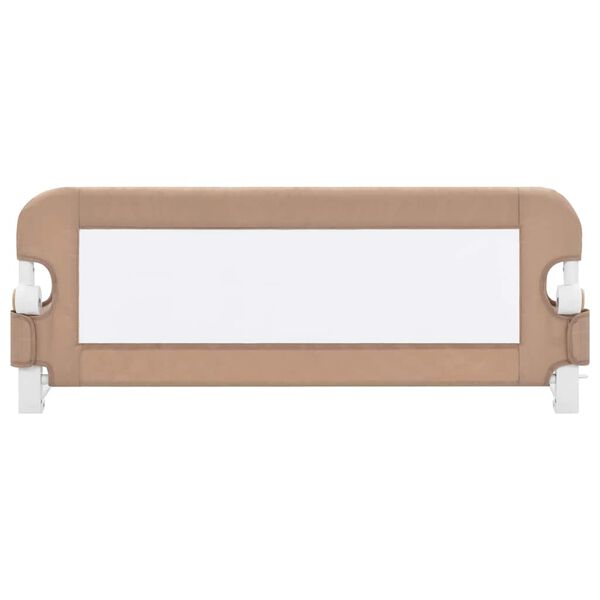 vidaXL Barrière de lit enfant Taupe 102x42 cm Polyester