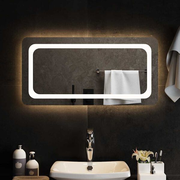 vidaXL Miroir de salle de bain &agrave; LED 80x40 cm