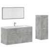vidaXL Ensemble de meubles de salle de bain 3 pcs gris b&eacute;ton