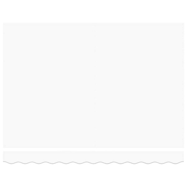 vidaXL Auvent R&eacute;tractable Blanc 350 x 250 cm Tissu et M&eacute;tal