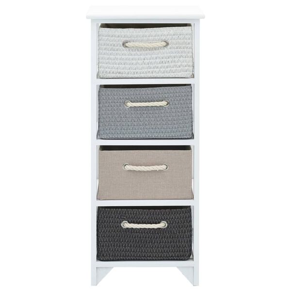 vidaXL Armoire de rangement 4 tiroirs Bois