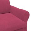 vidaXL fauteuil Rouge bordeaux 76 x 94 x 102 cm Velours