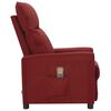 vidaXL Fauteuil de massage Rouge bordeaux Tissu