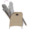 vidaXL Ensemble &agrave; manger de jardin coussins 7 pcs m&eacute;lange beige rotin