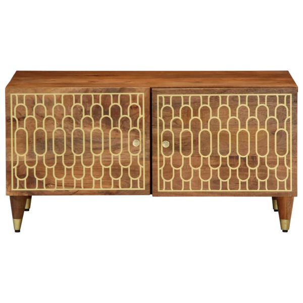 vidaXL Table basse 80x50x40 cm bois de manguier massif