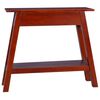 vidaXL Table console Marron classique 90x30x75 cm Bois d'acajou massif