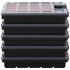 vidaXL Bo&icirc;tes d'assortiment 5 pcs 40x30x5 cm Polypropyl&egrave;ne