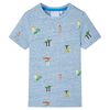 T-shirt pour enfants m&eacute;lange de bleu 92