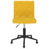 vidaXL Chaises &agrave; manger pivotantes lot de 2 jaune moutarde velours