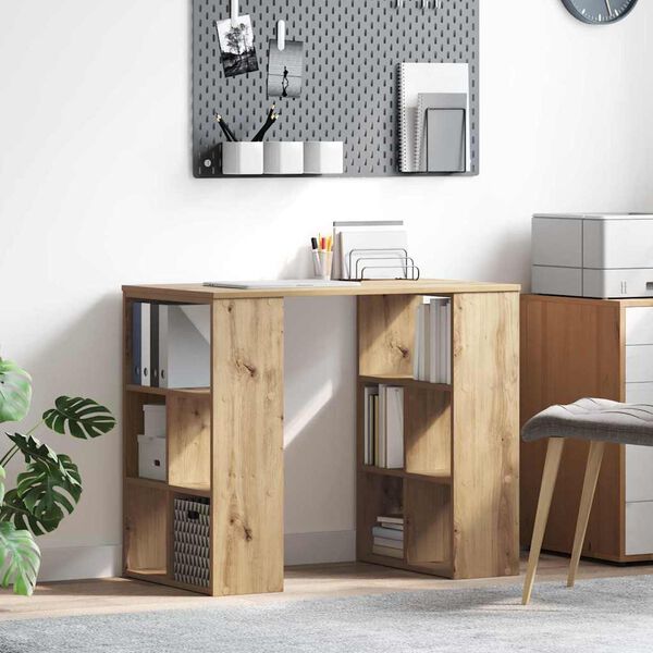 vidaXL Bureau Chêne artisanal 90 x 50 x 75 cm Bois d'ingénierie