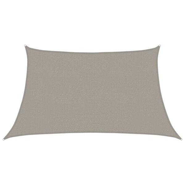 vidaXL Voile d'ombrage 160 g/m² trapèze gris clair 3/4x2 m PEHD