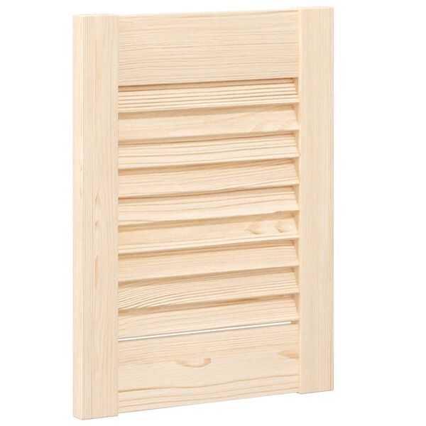 vidaXL Portes d'armoire à persiennes 2 pcs 39,5x29,5 cm pin massif