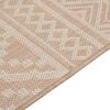 vidaXL Tapis à tissage plat d'extérieur 120x170 cm Rayures brunes