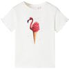 T-shirt enfants rose écru 128